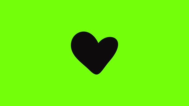 True heart icon animation — Stock Video