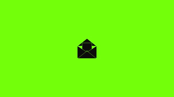 Animation des Steuer-E-Mail-Symbols — Stockvideo