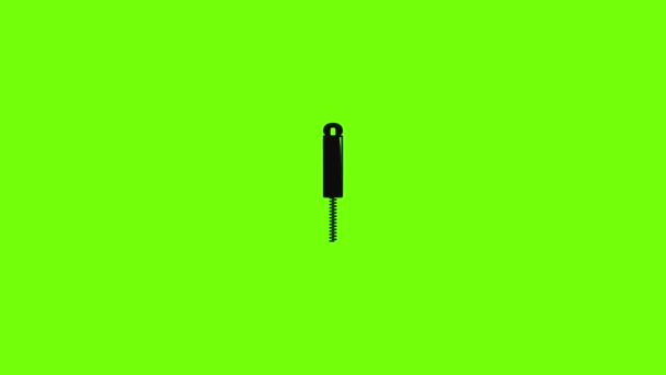 Animación de icono Zip delgada — Vídeos de Stock