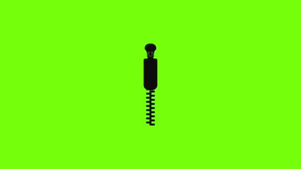 Animation des Reißverschlusssymbols — Stockvideo