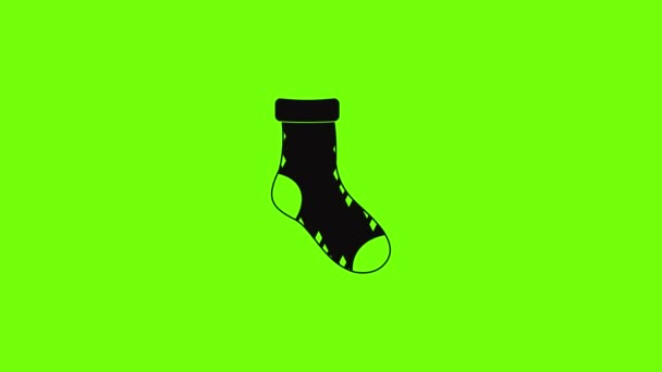 Animation für Kindersocken — Stockvideo