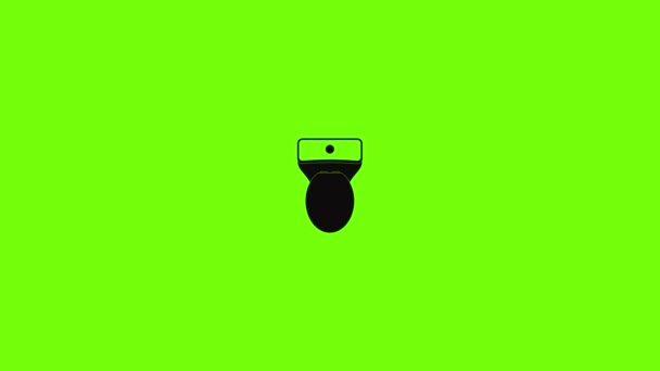 Lavatory icon animation — Stock Video