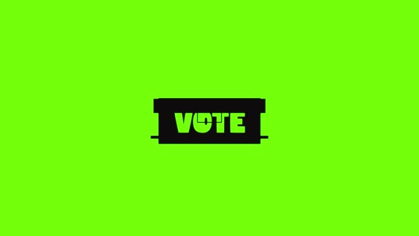 Animation icône vote en ligne — Video