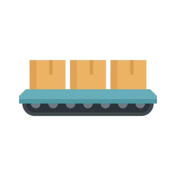 Warehouse package line icon flat isolated vector — 스톡 벡터