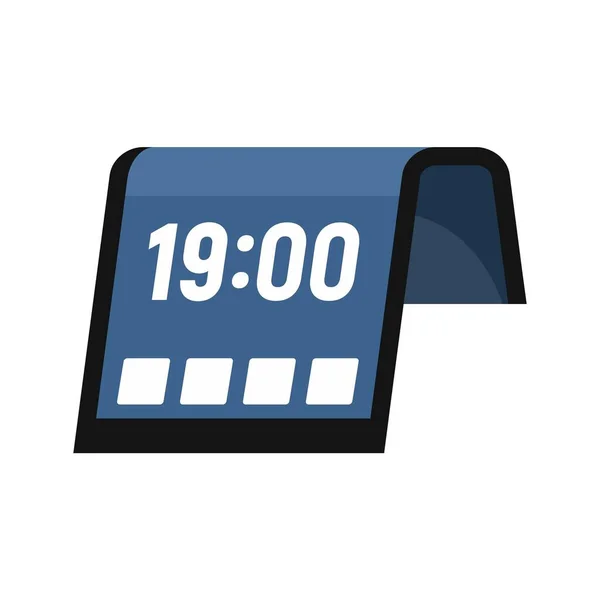 Flexible display icon flat isolated vector — Stock Vector