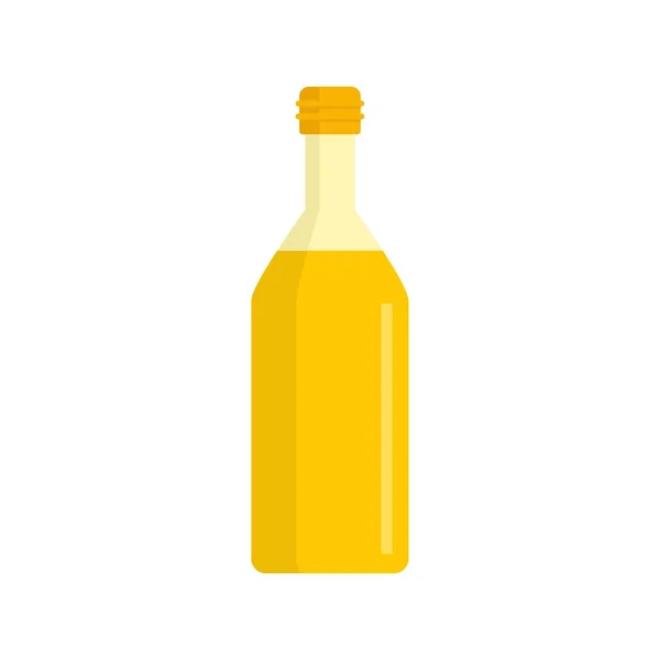 Olijfolie fles pictogram platte geïsoleerde vector — Stockvector