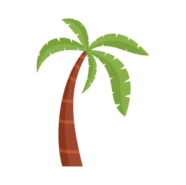 Palm boom pictogram platte geïsoleerde vector — Stockvector