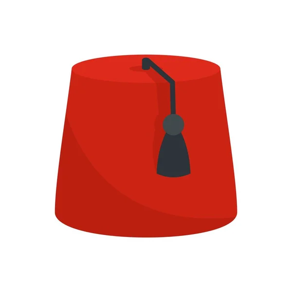 Turkish hat icon flat isolated vector — Stock Vector