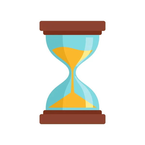 Reloj de arena icono plano aislado vector — Vector de stock