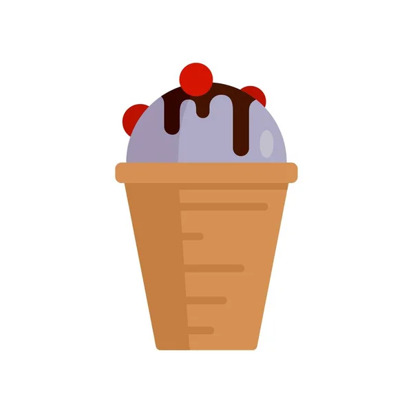 Lolly ice cream icon flat isolated vector — 스톡 벡터