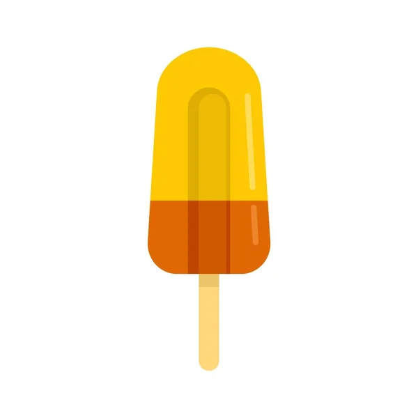 Fruit popsicle icône plat vecteur isolé — Image vectorielle