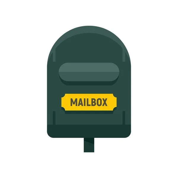 Иконка почтового ящика плоский изолированный вектор — стоковый вектор