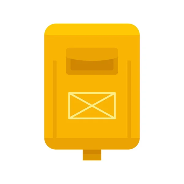 Nieuwsbrief mailbox pictogram platte geïsoleerde vector — Stockvector