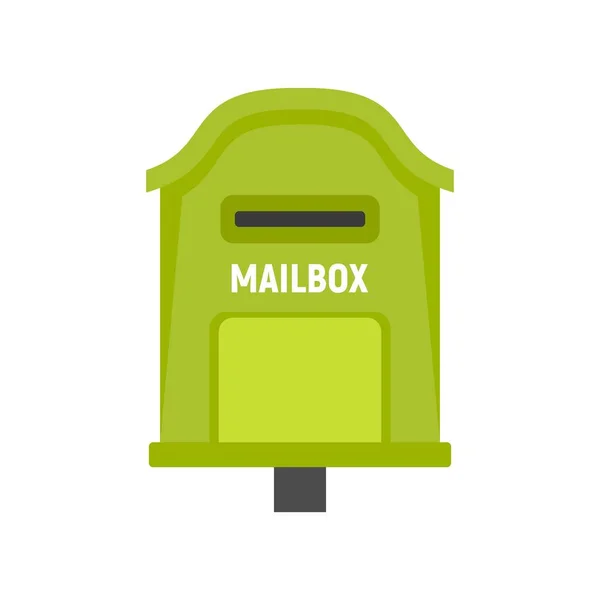 Verzending mailbox pictogram platte geïsoleerde vector — Stockvector