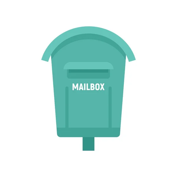 Huis mailbox pictogram platte geïsoleerde vector — Stockvector