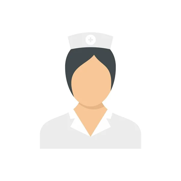 People nurse icon flat isolated vector — Stock Vector