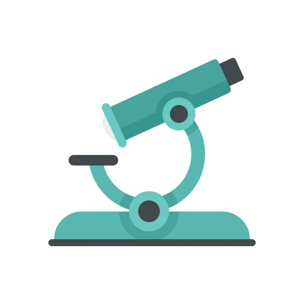 Lesson microscope icon flat isolated vector — Stock Vector