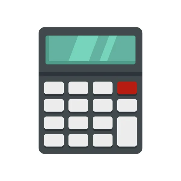 Lesson calculator icon flat isolated vector — 스톡 벡터