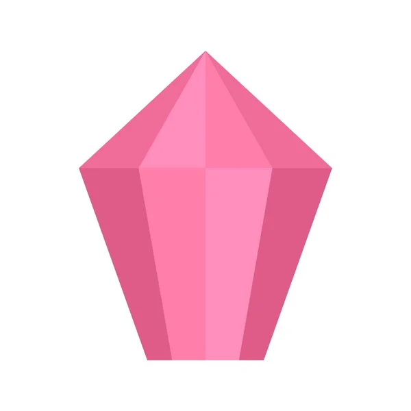 Carat jewel icon flat isolated vector — 스톡 벡터