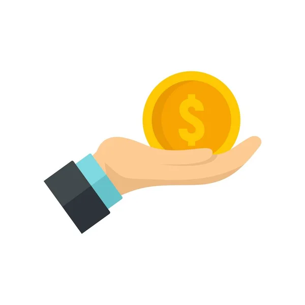 Keep care money transfer icon flat isolated vector — 图库矢量图片