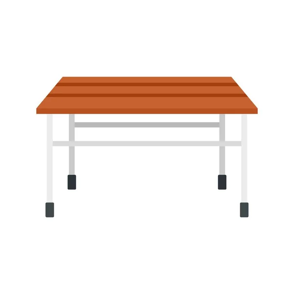 Icône de table de jardin plat vecteur isolé — Image vectorielle
