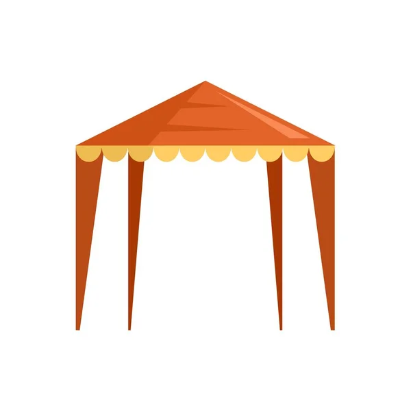 Outdoor house tent icon flat isolated vector — 图库矢量图片