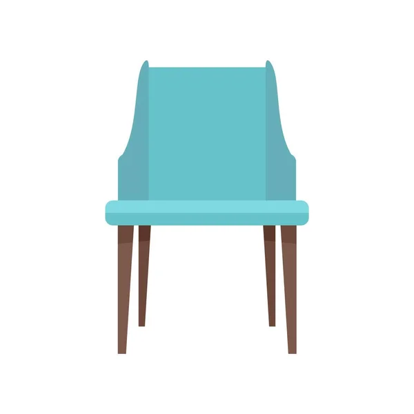 Fa műanyag szék ikon lapos elszigetelt vektor — Stock Vector