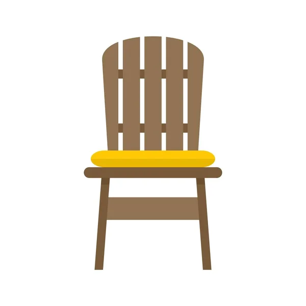 Удобный открытый вектор кресла плоский изолированный — стоковый вектор