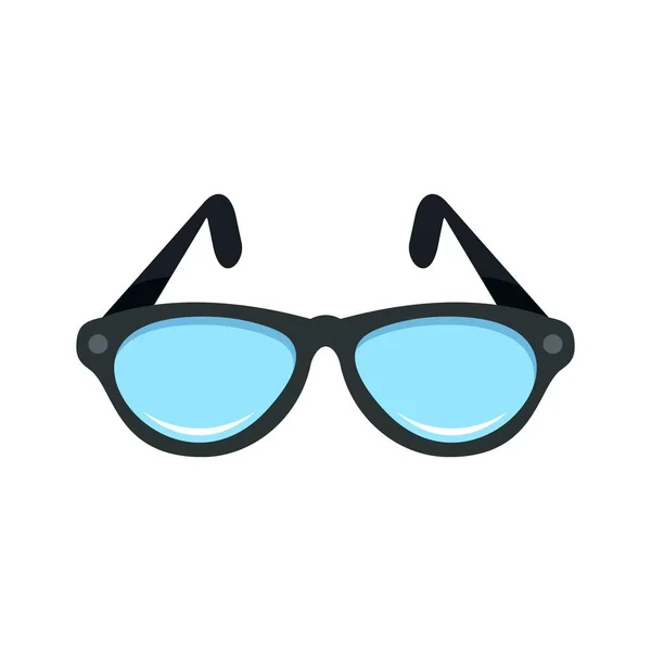 Examination eyeglasses icon flat isolated vector — Vector de stock
