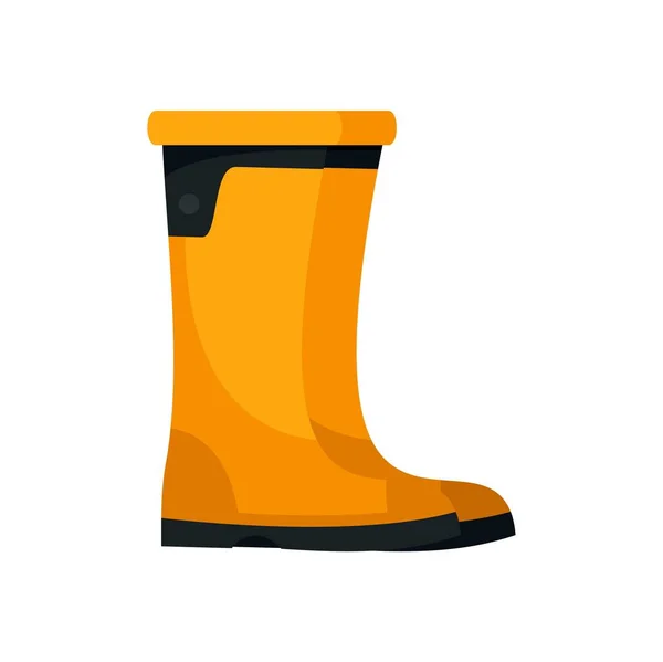 Rubber boots icon flat isolated vector — Stok Vektör