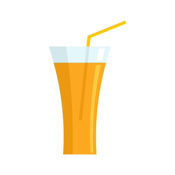 Nutrition orange juice icon flat isolated vector — Stok Vektör