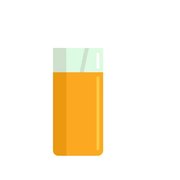 Raw orange juice icon flat isolated vector — Vetor de Stock