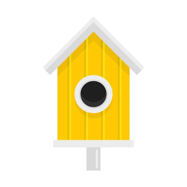 New bird house icon flat isolated vector — стоковый вектор