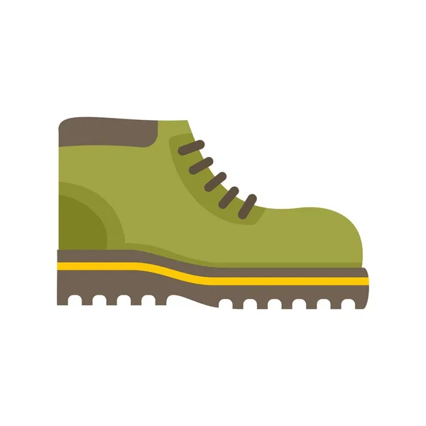 Hiking boot icon flat isolated vector — Stock Vector