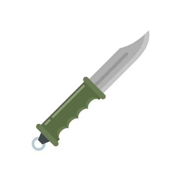 Hiking knife icon flat isolated vector — Stok Vektör