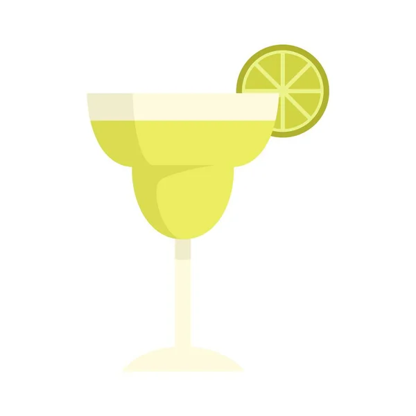Icône cocktail tequila plat vecteur isolé — Image vectorielle