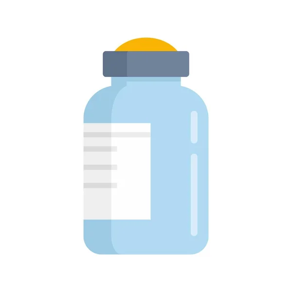 Icône bouteille d'insuline plat vecteur isolé — Image vectorielle