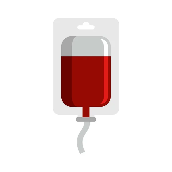 病院輸血アイコンフラット隔離ベクトル — ストックベクタ