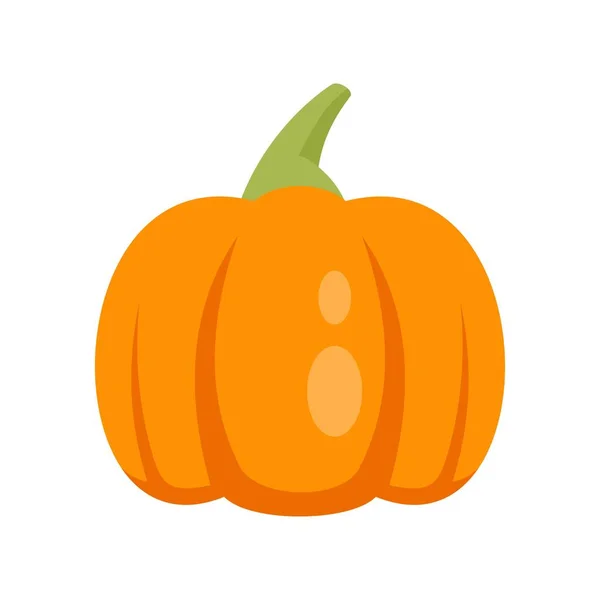 Granja icono de calabaza plana aislado vector — Vector de stock