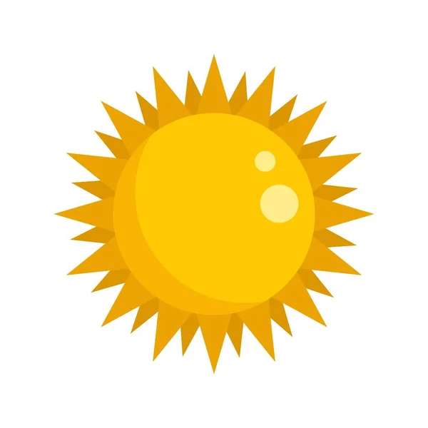 Verano sol icono plano aislado vector — Archivo Imágenes Vectoriales