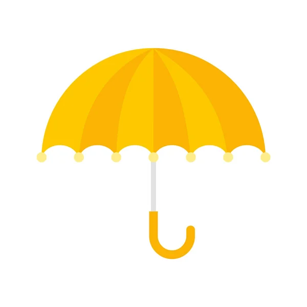 Sun protection umbrella icon flat isolated vector — Stock Vector