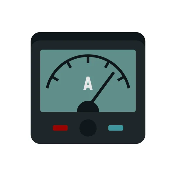 Amperemeter-Symbol flacher isolierter Vektor — Stockvektor