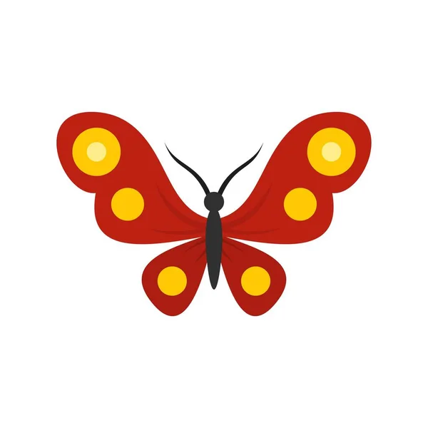 Abstracto icono de mariposa plana vector aislado — Vector de stock