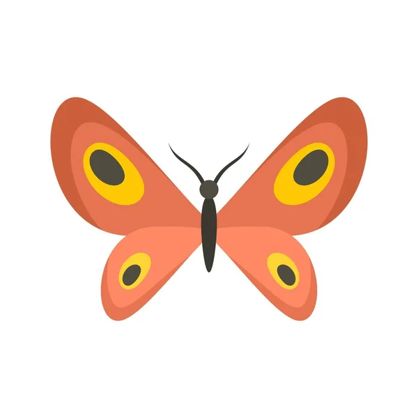 Diseño icono de mariposa plana vector aislado — Vector de stock