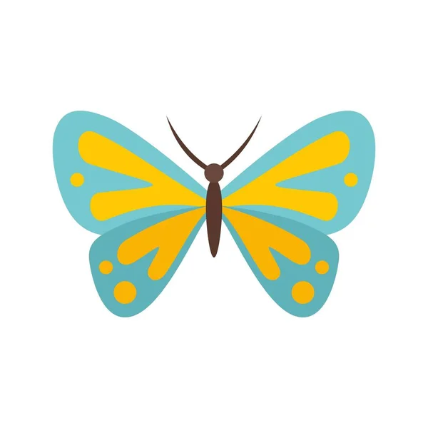 Artistic mariposa icono plano aislado vector — Vector de stock