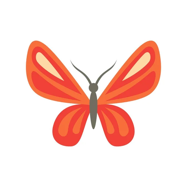 Elegant butterfly icon flat isolated vector — Stock Vector