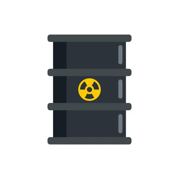 Radiation Barrel Symbol flacher isolierter Vektor — Stockvektor