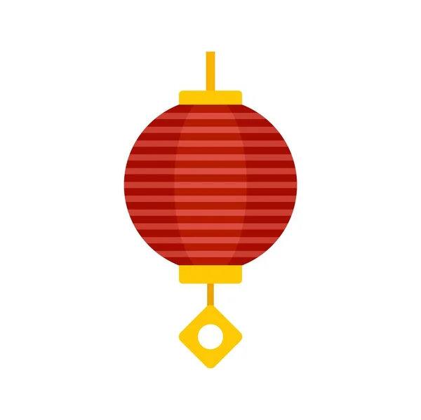 Chinese lamp icon flat isolated vector — Stock Vector