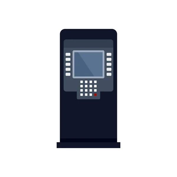 Pénzügy atm ikon lapos izolált vektor — Stock Vector