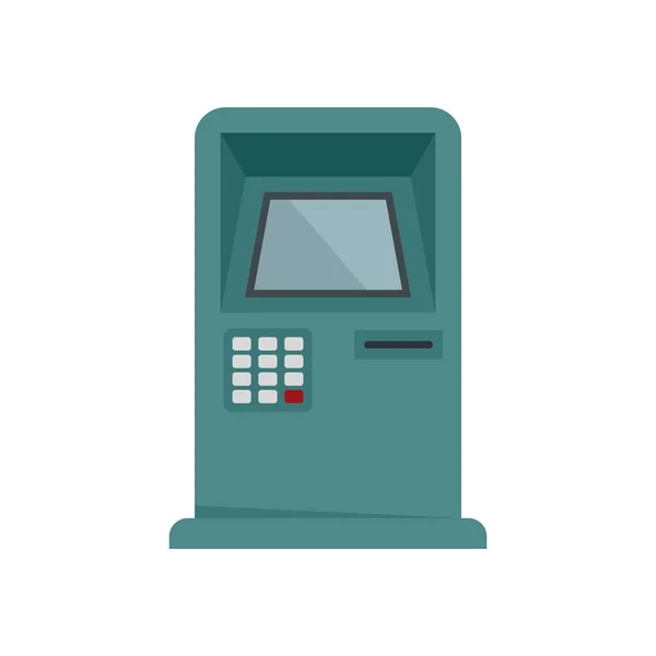 Bankkort atm ikon platt isolerad vektor — Stock vektor